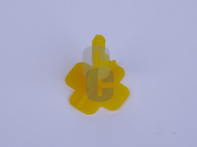 Обтегач PVC Т 2мм. - жълт за система за плочки -Tiramisu